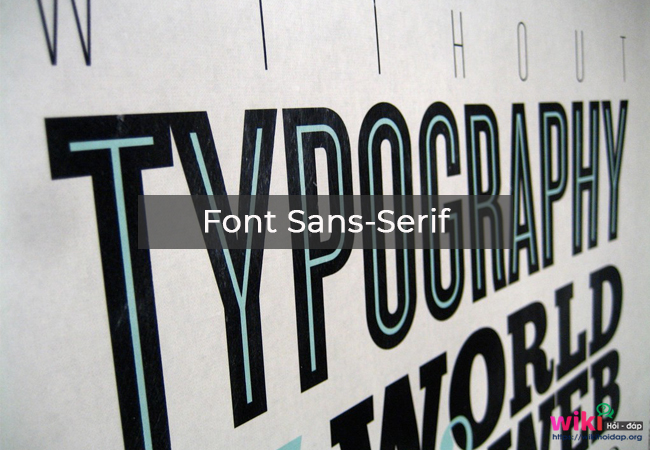 Font Sans-Serif
