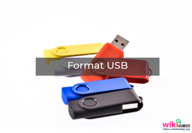 Vậy còn format USB như thế nào?