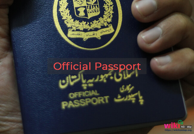 Official Passport: Hộ chiếu công vụ màu xanh ngọc bích