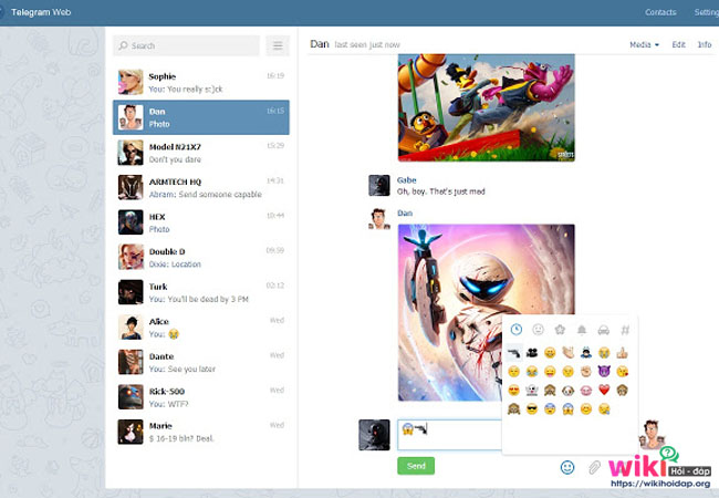 Tính năng chính của Telegram Web
