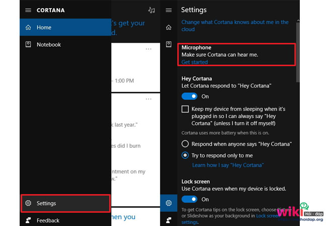 Làm thế nào để "gọi" Cortana?